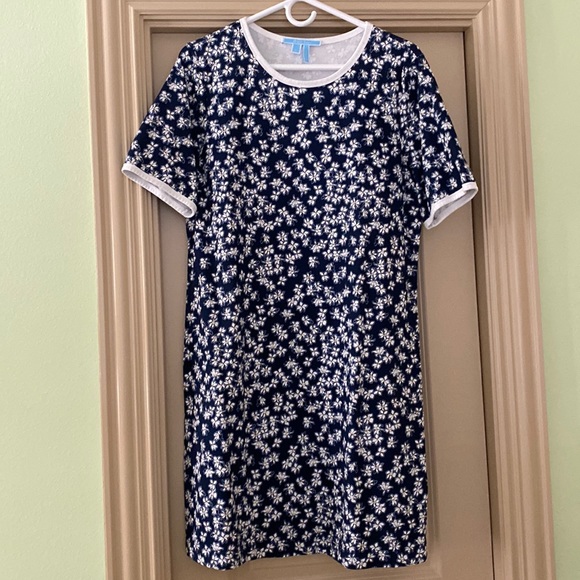 Draper James Navy with White Flowers Dress - Picture 1 of 2